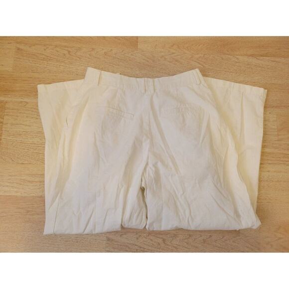 RTR sz 12 Staud solid white Luisa pocketed pants high rise trouser career - Picture 7 of 10